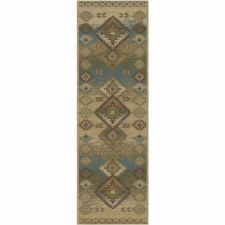 MAYBERRY RUG 2 ft. 3 in. x 7 ft. 7 in. American Destination Phoenix Area Rug, Antique AD9455 2X8